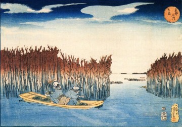 Utagawa Kuniyoshi Painting - recolectores de algas en omari Utagawa Kuniyoshi Ukiyo e
